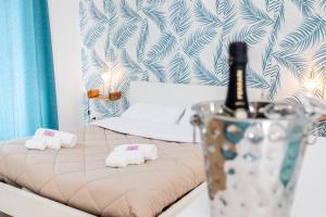 Postel nebo postele na pokoji v ubytování Zangara Flat