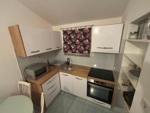 Kuchyň nebo kuchyňský kout v ubytování Apartment Juresko