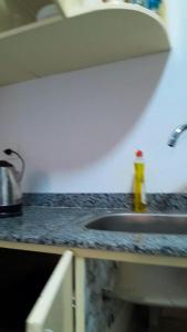 A cozinha ou kitchenette de Turtles beach resort hourghada studio view sea view pool private beach jacuzzi security air-conditioned Cafe restaurant on the beach and a large sunny balcony