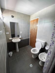 a bathroom with a toilet and a sink at Aladdin Loft in Ciudad Lujan de Cuyo +14 photos