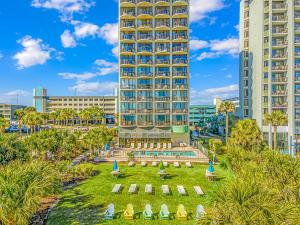 Ocean View Double Suite! Sleeps 4 Meridian Plaza 705外面的花园