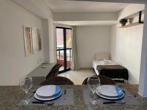 Posezení v ubytování Bela Hospedagem - Marinas Flat - Excelente localização na orla de Cabo Branco