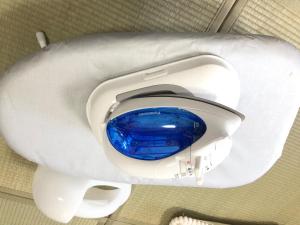 a blue seat of a toilet in a bathroom at Liberte Nishigotanda - Vacation STAY 11658 in Tokyo