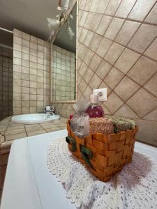 Koupelna v ubytování Casetta Vittoria