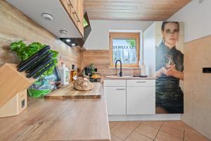 Kuchyň nebo kuchyňský kout v ubytování Industrial Loft am Pfaffenberg