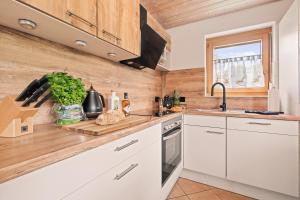 Kuchyň nebo kuchyňský kout v ubytování Industrial Loft am Pfaffenberg