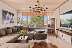 Posezení v ubytování Industrial Loft am Pfaffenberg