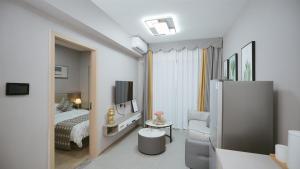 Serveyou International Apartment Hotel - Free Airport Pickup & Free Canton Fair shuttle & Paid City Tour 객실 침대