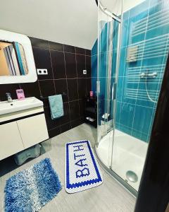 Kúpeľňa v ubytovaní Apartmány MK u MODRÉ KOČKY