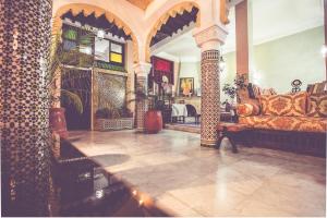 Χώρος καθιστικού στο Riad Dar Alia