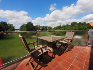 Un balcon sau o terasă la Villa Seeblick am Strand