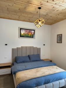 Ένα ή περισσότερα κρεβάτια σε δωμάτιο στο Qyteza Guest House & Camping