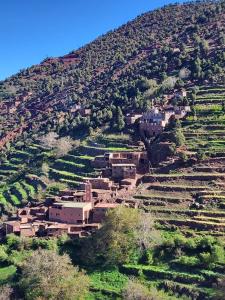 a village on the side of a mountain at Gite Gliz in Marrakech