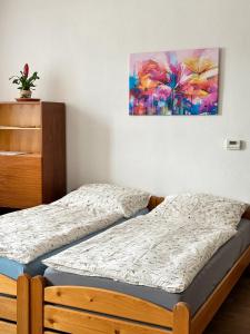 Postel nebo postele na pokoji v ubytování Apartmán JP