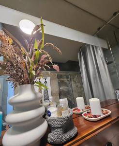 Příslušenství pro přípravu čaje a kávy v ubytování Apartment Bella Vita