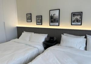 Postel nebo postele na pokoji v ubytování DD Condominium 2Bedroom Sea view Georgetown Penang