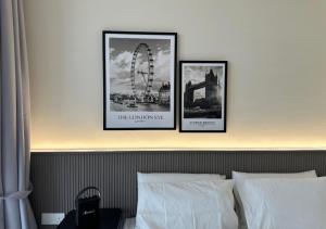 Postel nebo postele na pokoji v ubytování DD Condominium 2Bedroom Sea view Georgetown Penang
