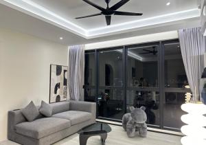 Posezení v ubytování DD Condominium 2Bedroom Sea view Georgetown Penang