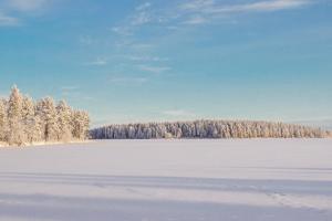 Villa Ainola - A Private Lakefront Getaway, Less Than an Hour from Rovaniemi talvella