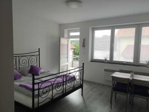 Postel nebo postele na pokoji v ubytování Apartmán U vody