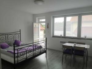 Postel nebo postele na pokoji v ubytování Apartmán U vody