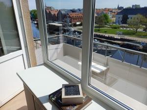 Μπαλκόνι ή βεράντα στο Horizont River View Apartment
