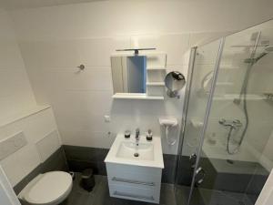Ένα μπάνιο στο Nici´s Appartements