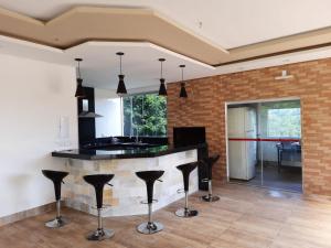 Köök või kööginurk majutusasutuses Pousada Chacara Princesa Isabel