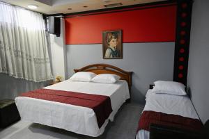 Postel nebo postele na pokoji v ubytování Hotel Hostel Bonito