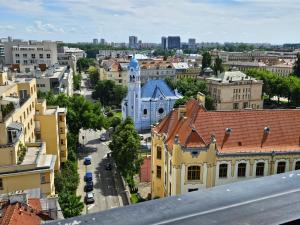 Výhľad na mesto Bratislava alebo výhľad na mesto priamo z apartmánu