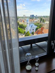 Balkón alebo terasa v ubytovaní Panorama View Design Apt in Old Town - Free Parking