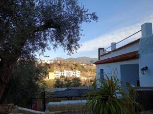 a view of a building with a tree in the foreground at Cortijo Rural Al-Andalus con Piscina in Órgiva +21 photos