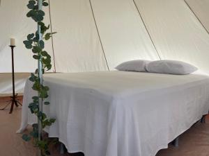 Postel nebo postele na pokoji v ubytování Glamping Anturios