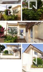 a group of four pictures of a house at Casa perto Expo Center Norte e Anhembi 1km in Sao Paulo