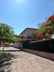 a building with trees and a brick walk way at Hotel Oliver Inn - Business Class in Querétaro