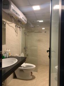 Ett badrum på Sapa Crown Hotel
