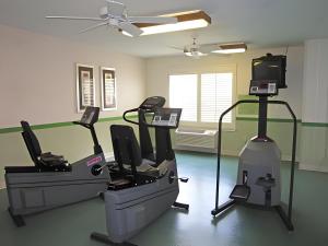 Fitness centrum a/nebo fitness zařízení v ubytování LoneStar Suites
