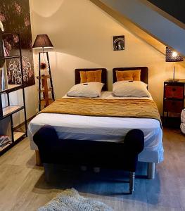 a bedroom with a large bed in a room at Studio VITRÉ CENTRE in Vitré