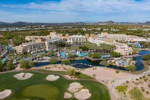 an aerial view of a resort with a golf course at JW Marriott Phoenix Desert Ridge Resort & Spa in Phoenix