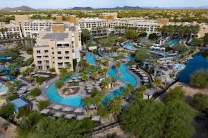 an aerial view of the pool at the resort at JW Marriott Phoenix Desert Ridge Resort & Spa in Phoenix