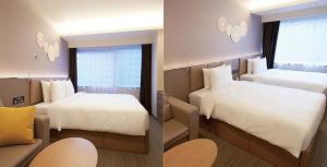 Holiday Inn & Suites Shin Osaka by IHG客房内的一张或多张床位