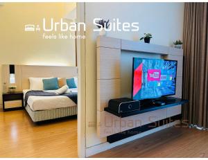 TV a/nebo společenská místnost v ubytování Urban Suites @ Swiss Garden Residence