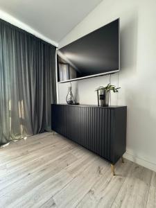 Telewizja i/lub zestaw kina domowego w obiekcie Airport Apartment Regata Kiekrz lotnisko