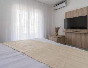 TV a/nebo společenská místnost v ubytování Rooms & Apartment Mama Mia