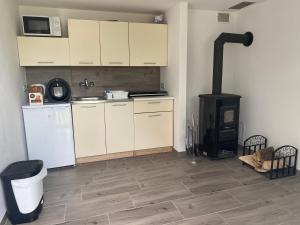 Köök või kööginurk majutusasutuses Apartmány U Jeřábků