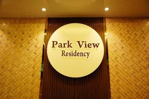 um sinal que lê a residência Park View em Park View Residency em Pondicherry