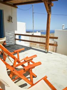 Balcony o terrace sa Aegean Blue