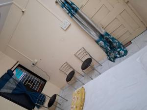 an overhead view of a living room with a bed at Chandrajyoti Villa 3 in Nagpur