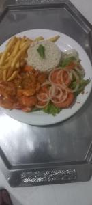 Comida no chalé ou em algum lugar perto