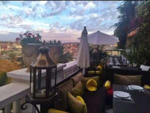 Balkón nebo terasa v ubytování Riad Arabesque & Spa